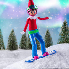 Load image into Gallery viewer, The Elf on The Shelf Action Set: Magi-Freez Swish and Sleigh Snowboarder, Magi-Freez Holly Jolly Skateboarder &amp; Glide n' Go Glider