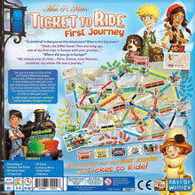 Load image into Gallery viewer, Ticket to Ride First Journey Europe Family Board Game Ages 6+ For 2-4 Players Average Playtime 15-30 minutes