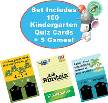 Load image into Gallery viewer, Dr. STEM Toys Ask Einstein Electronic Flash Cards - Kindergarten Skills Set Includes Interactive Mouse and One Hundred Flash Cards