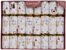Load image into Gallery viewer, Robin Reed Cheerful Christmas Crackers, Set of 8 (10")