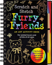 Load image into Gallery viewer, Scratch and Sketch - Furry Friends: An Art Activity Book