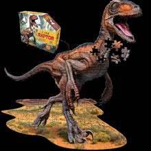 Load image into Gallery viewer, Madd Capp I AM RAPTOR Dinosaur-Shaped Jigsaw Puzzle, 100 Pieces