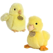 Load image into Gallery viewer, Aurora Miyoni Duckling and Chick 6" Plush Animals