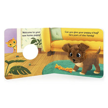 Load image into Gallery viewer, Puppy Love Chunky Board Book with Finger Puppet