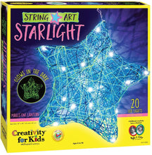 Load image into Gallery viewer, Creativity for Kids String Art Star Light Craft Kit - Create a DIY String Art Star Lantern - Arts and Craft Projects for Kids