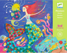 Load image into Gallery viewer, DJECO The Mermaid’s Song Sticker and Jewel Mosaic Craft Kit