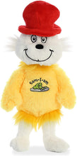 Load image into Gallery viewer, Aurora Dr. Seuss Plush Set of 4: 12" Sam I Am, 12" Yertle the Turtle, 12" Sneetch, 12" Fox in Socks with Myriads Drawstring Bag