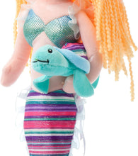Load image into Gallery viewer, The Petting Zoo Mermaid Doll with Sea Turtle Stuffed Animal- Great Mermaid Gifts for Girls-17 Inches