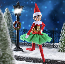 Load image into Gallery viewer, The Elf on the Shelf Claus Couture Glitter Outfit Bundle 3 Pack: Holly Days, Candy Cane, and Magi-Freeze Glitzy Gala