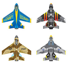 Load image into Gallery viewer, Brainstorm Set Of 4 Mini 4.3" H x 4.7" W Mylar Jets Kites And A Bonus Bag