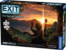 Load image into Gallery viewer, EXIT: The Game Set of 3: The Sacred Temple, The Deserted Lighthouse, The Gate Between Worlds with Myriads Drawstring Bag