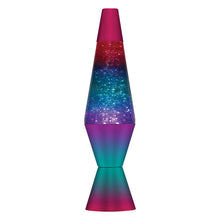 Load image into Gallery viewer, Schylling Lava Lamp - Glitter Silver/Clear Liquid/Multicolored Base 14.5"