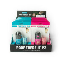 Load image into Gallery viewer, Modern Monkey Poop There It Is 2-in-1 Flashlight and Doggie Bag Dispenser - Assorted Colors