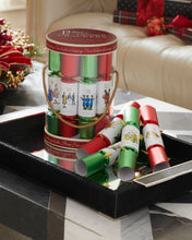 Load image into Gallery viewer, Robin Reed "Twelve Days of Christmas" Red &amp; Green Christmas Crackers, Set of 12 (10")