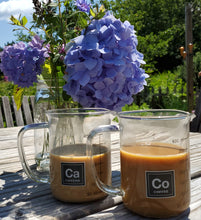 Load image into Gallery viewer, Drink Periodically Set of 2 Laboratory Beaker Mugs 1 Caffeine Mug and 1 Coffee Mug-13.5oz Each