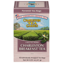 Load image into Gallery viewer, Charleston Tea Garden Breakfast Tea, 12 Tea Bag Individually Wrapped