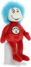 Load image into Gallery viewer, Aurora Cat in The Hat Set of 3 Plush Bundle: 14" Chef Cat in The Hat, 12" Thing 1 and Thing 2 with Exclusive Myriads Drawstring Bag