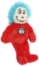 Load image into Gallery viewer, Aurora Dr. Seuss Plush Set of 3: Cat in The Hat 8 Inch, Thing 1, Thing 2 7 Inch, Myriads Drawstring Bag