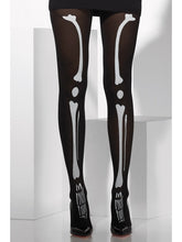 Load image into Gallery viewer, Black &amp; Bone Skeleton Accessories Set for Women: Skeleton Tights and Gloves
