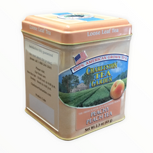 Load image into Gallery viewer, Charleston Tea Garden Peachy Peach Loose Leaf Black Tea in Tin