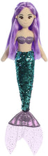 Load image into Gallery viewer, Aurora World 18" Sea Sparkles Plush Mermaids Set of 4: Ava, Jenna, Isla &amp; Miya with Drawstring Bag