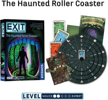 Load image into Gallery viewer, Exit: The Game Escape Room Game Bundle: The Pharaoh's Tomb, The Return to The Abandoned Cabin, and The Haunted Rollercoaster with Exclusive Drawstring Bag