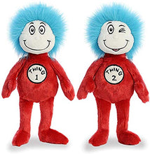 Load image into Gallery viewer, Aurora Cat in The Hat Wearable Shoulderkin Plushie 3 Pack: 8" Cat in The Hat, 7" Thing 1 &amp; Thing 2