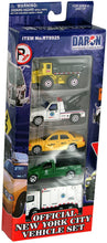 Load image into Gallery viewer, Daron NYC Gift Pack Bundle: NYPD, FDNY, NYC and Myriads Drawstring Bag, 15-Vehicle Set