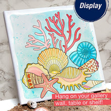 Load image into Gallery viewer, Faber-Castell Paint by Number Watercolor Coastal - Paint by Number Kit, Beach and Ocean - Adult and Teen Craft Kits
