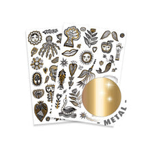 Load image into Gallery viewer, Djeco Golden Chic Temporary Tattoos