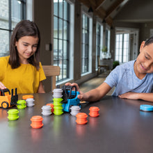 Load image into Gallery viewer, Fat Brain Toys Forklift Frenzy Fast-Paced Barrel Stacking Game