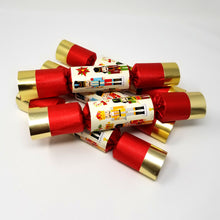 Load image into Gallery viewer, Robin Reed English Holiday Red Nutcracker Christmas Crackers, Set of 8 (10")