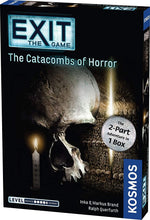 Load image into Gallery viewer, Thames &amp; Kosmos Exit: The Game Set of 3: The Catacombs of Horror, The Cemetery of The Knight, and The Gate Between Worlds with Myriads Drawstring Bag