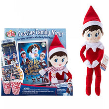 Load image into Gallery viewer, The Elf on the Shelf Festive Family Night with 12" Cookie Plush Elf Light Girl &amp; Boy
