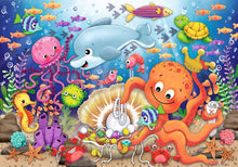 Load image into Gallery viewer, Ravensburger Fishie's Fortune 24-Piece Children's Jigsaw Floor Puzzle