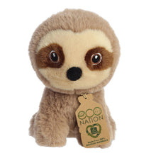 Load image into Gallery viewer, Aurora Eco Nation Mini Plush Zoo Set of 4: Panda, Sloth, Monkey, and Koala with Drawstring Bag
