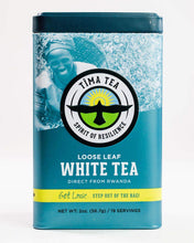 Load image into Gallery viewer, Tima Tea Tin Set: Organic Fair Trade White Tea 2.5 oz &amp; Green Tea 2.0 oz Includes Myriads Bag