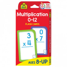 Load image into Gallery viewer, Multiplication 0-12 Flash Cards