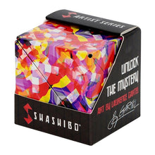 Load image into Gallery viewer, SHASHIBO Shape Shifting Box - Award-Winning, Patented Fidget Cube w/ 36 Rare Earth Magnets - Extraordinary 3D Magic Cube – Fidget Toy Transforms Into Over 70 Shapes (Confetti- Artist Series)