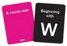 Load image into Gallery viewer, Gamewright Party Game Set of 4: Hello My Name is, Splurt, Hit List, and Joe Name It with Myriads Bag