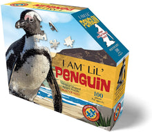 Load image into Gallery viewer, Madd Capp Puzzles Jr. - I AM LiL’ PENGUIN Animal-Shaped Jigsaw Puzzle, 100 Pieces