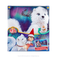 Load image into Gallery viewer, The Elf On The Shelf Set: Arctic Fox, Fox Cub Christmas Tale DVD, Fox Clip On &amp; Exclusive Joy Bag