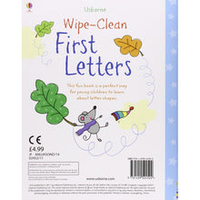 Load image into Gallery viewer, Wipe-Clean First Letters (Usborne Wipe-Clean Books) - COPY - 1003