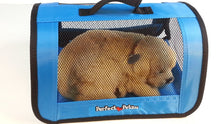 Load image into Gallery viewer, Perfect Petzzz Plush Black Lab Breathing Puppy Dog with Blue Tote For Plush Breathing Pet and Dog Food, Treats, and Chew Toy
