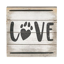 Load image into Gallery viewer, Love Paw - Perfect Pallet Petites 6" X 6" Wood Wall Art Sign