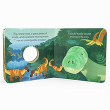 Load image into Gallery viewer, T. Rex Chunky Board Book with Finger Puppet