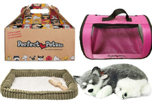 Load image into Gallery viewer, Perfect Petzzz Husky Breathing Pet and Pink Tote for Plush Breathing Pet