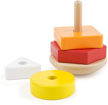 Load image into Gallery viewer, Legler Motor Skills 3-in-1 Playset with Pull-Along Zebra, Stacking Tower &amp; Shape Sorting