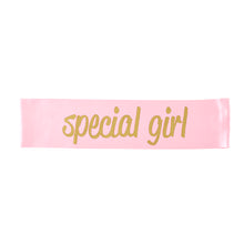 Load image into Gallery viewer, Stephan Baby Set: Special Girl Sash, Pink/Silver Headband Set &amp; Monthly Sticker Set