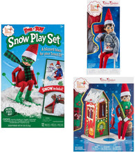 Load image into Gallery viewer, The Elf on the Shelf Winter Snow Day Activities Set: Scout Elves at Play Snow Play Set, Claus Couture Collection Frosted Fishing Hut and Snow Day Shovel 'n' Play